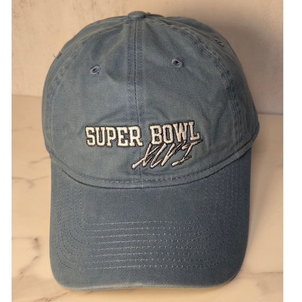 Reebok NFL Super Bowl XLVI Indianapolis 2012 Hat Blue Adjustable Dad Cap Mens